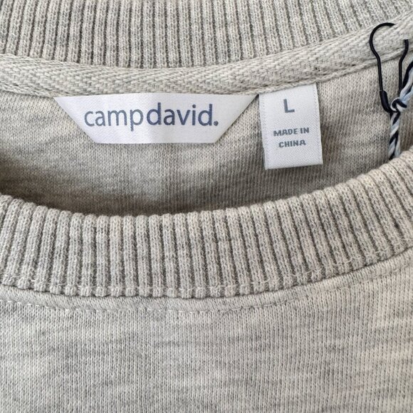 Camp David L Oatmeal gray Road America crewneck graphic sweatshirt - Picture 4 of 8